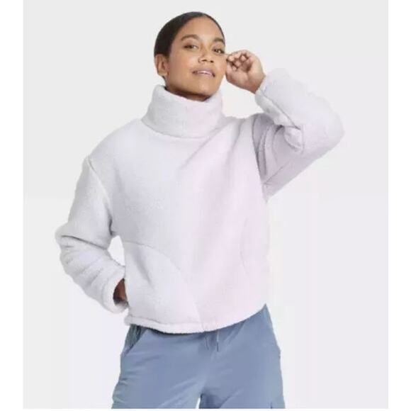 NWT All In Motion Cozy Cowlneck Pullover in‎ Lavender - Woman's Size M - Picture 2 of 11